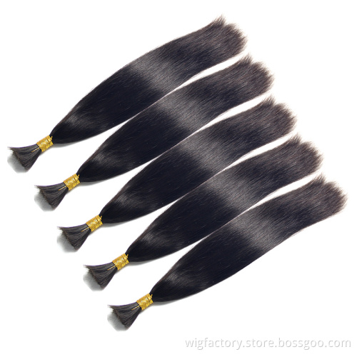 Cuticle Aligned Hair,Wholesale Virgin Human Bulk Hair Vendors, Mink Brazilian Hair Unprocessed 100% Human Hair Bulk